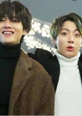 Taehyung with his best friend jungkook