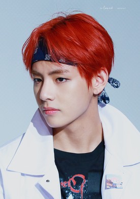 Kim Taehyung red hair